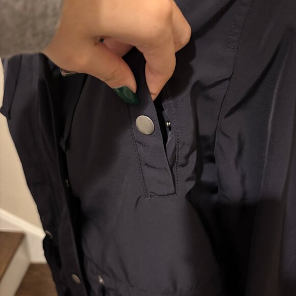 Navy Blue Raincoat | Size Medium - Picture 8 of 10